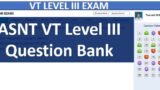 asnt visual testing vt level 3 exam questions answers