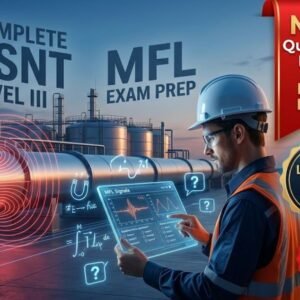 Magnetic Flux Leakage MFL Question Bank + Mock Exam for ASNT Level III Exam