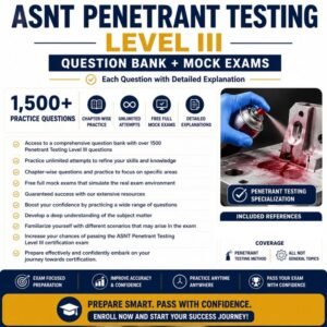 ASNT Penetrant Testing Level 3 Exam Practice Questions quiz