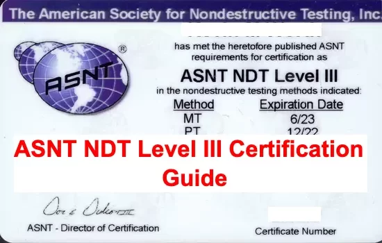 ASNT_NDT_Level_III_Certification